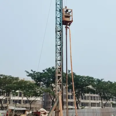 Proyek bore pile mini crane di Medang Gading Serpong, Tangerang untuk rumah tinggal di perumahan